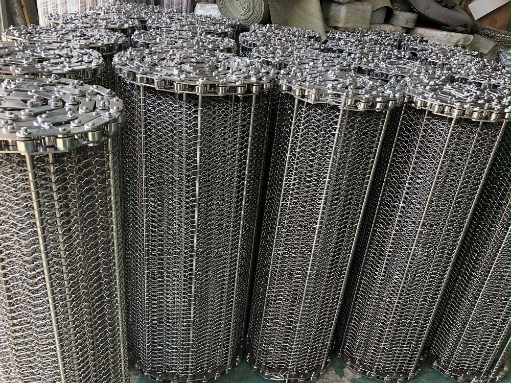 食品輸送帶 食品皮帶輸送帶 不銹鋼鏈條式網帶